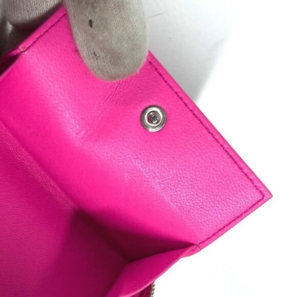 BALENCIAGA 659224 Compact wallet With logo strap Zip Around Folded wallet - Picture 6 of 14